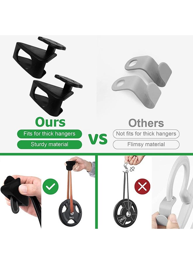 Arabest Space Saving Hanger Hooks, Lovely Bear Shape, 18 Pack, AS-SEEN-ON-TV, Clothes Hanger Connector Hooks to Create Up to 5X More Closet Space, Heavy Duty Cascading Hanger Hooks, Fits All Hangers, Black - Image 2