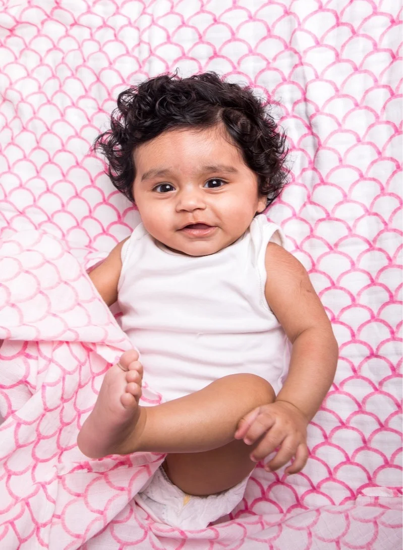 Malabar Baby Organic Muslin Swaddle Blankets (Single) - Rainbow