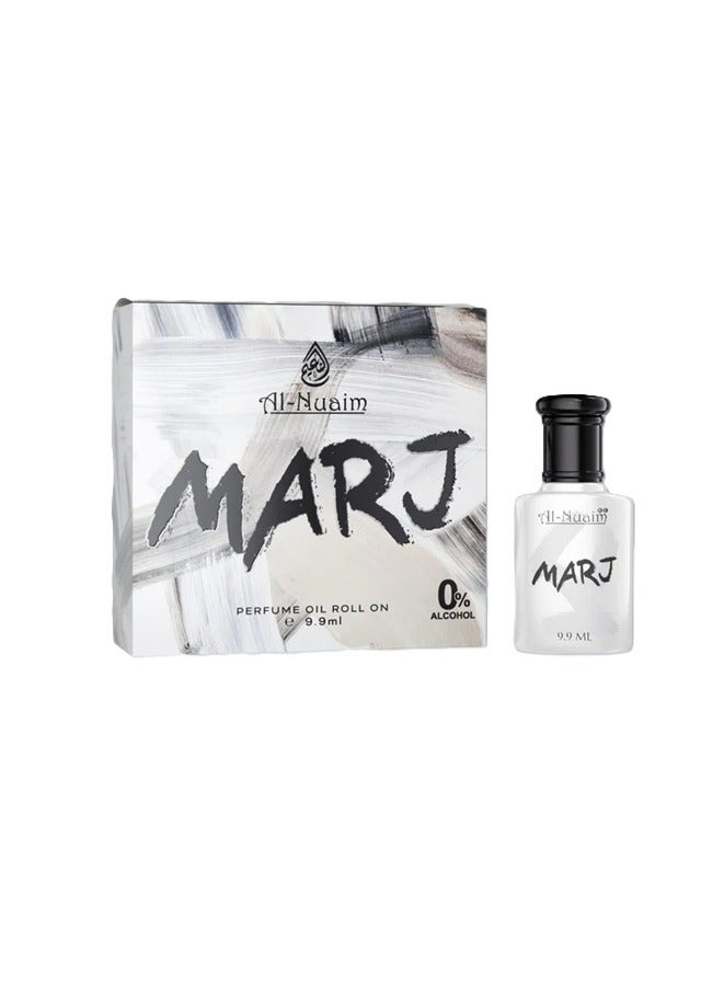 Al Nuaim MARJ Roll-On Attar 9.9ml | Spicy Floral Woody Fragrance | Alcohol-Free Long-Lasting Luxury Perfume for Men & Women - Image 1