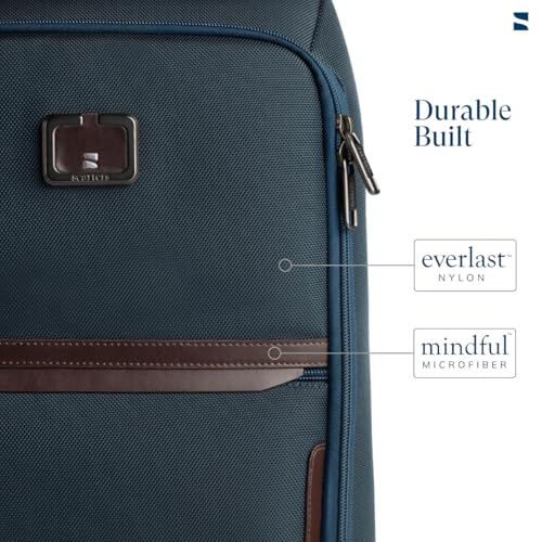 scarters Downtown Laptop Backpack for Men | 17L Office Backpack | 15.6 inch Laptop Bag | YKK Zippers | Suitcase Slot | Travel Bag for Office Commute & Business Trips (Navy Blue) - Image 4