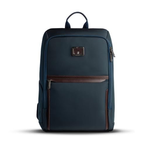 scarters Downtown Laptop Backpack for Men | 17L Office Backpack | 15.6 inch Laptop Bag | YKK Zippers | Suitcase Slot | Travel Bag for Office Commute & Business Trips (Navy Blue) - Image 1