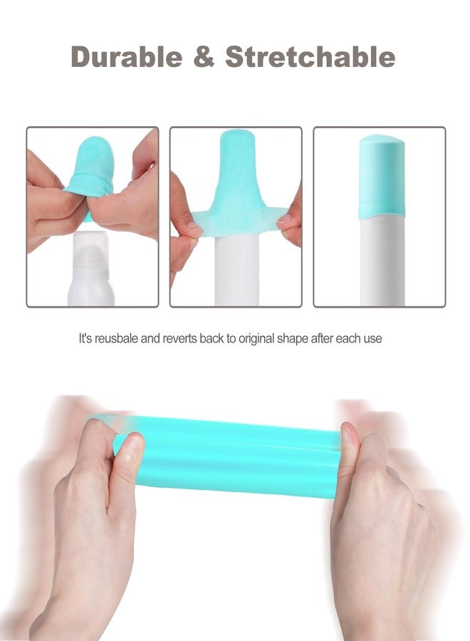 BLHLA 9 Pack Silicone Bottle Covers for Traveling, Silicone Sleeve for Beach Vacation Essentials and Travel Toiletries, Bottle Caps for Women Cruise Ship Must Haves, Leak Proof, colorful, A Must Have - Image 4