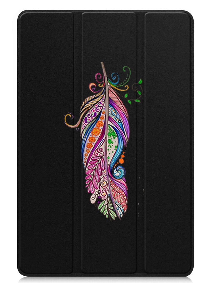 Theodor Protective Flip Case For Apple iPad Pro 11 (2024) With Trifold Stand Auto Wake Sleep Shockproof Cover Feather - Image 1