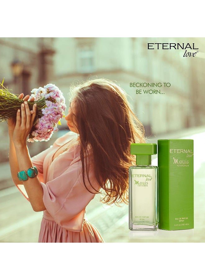 Eternal Love Eau De Parfum X-Louis For Women 100ml & Refreshing Perfumed Body Spray X-Louis For Women 200ml - Image 2