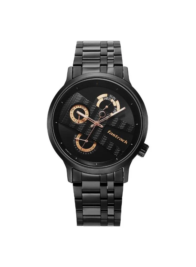 fastrack Men's Stainless Steel Analog Watch 3301NM01 - 43 mm
