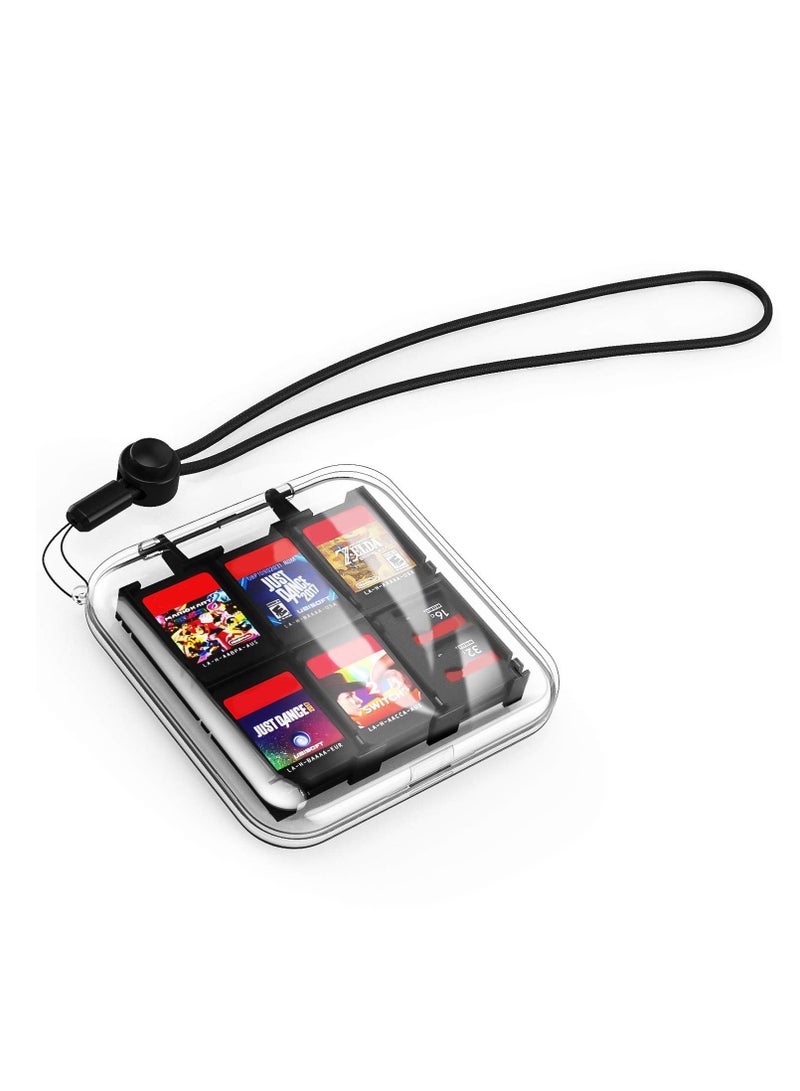 Excefore Game Card Case, Portable Game Card Storage Box with 24 Game Card Slots and 12 Micro SD Card Slots Compatible with Nintendo Switch.  - Image 1