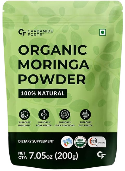 100% Moringa Powder Organic Moringa Oleifera Usda Certified Organic Moringa 200G Veg Drumstick Leaves Powder