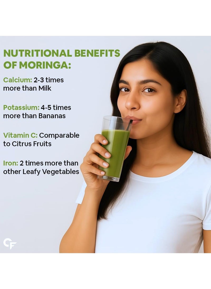 CARBAMIDE FORTE 100% Moringa Powder Organic Moringa Oleifera Usda Certified Organic Moringa 200G Veg Drumstick Leaves Powder - Image 4