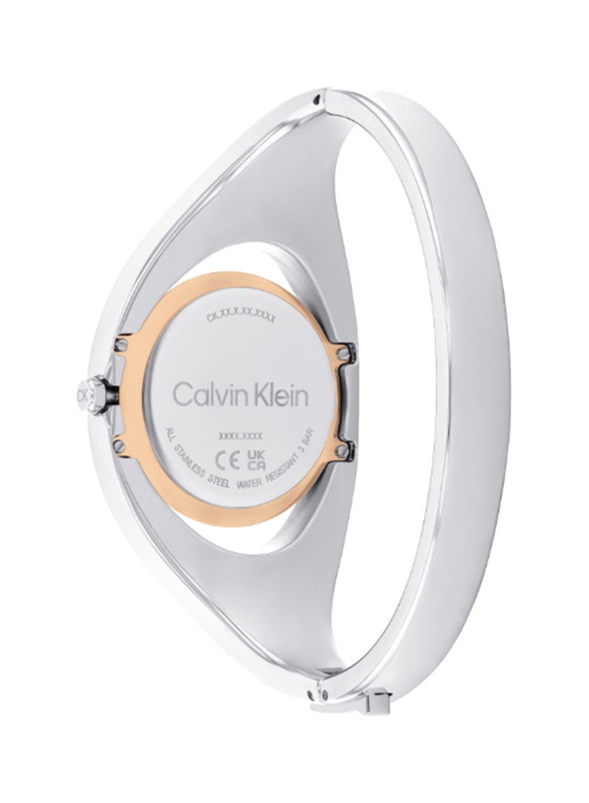 CALVIN KLEIN ساعة يد ستانلس ستيل بعقارب دائرية الشكل للنساء 25200424 - 32.5 ملم - Image 1
