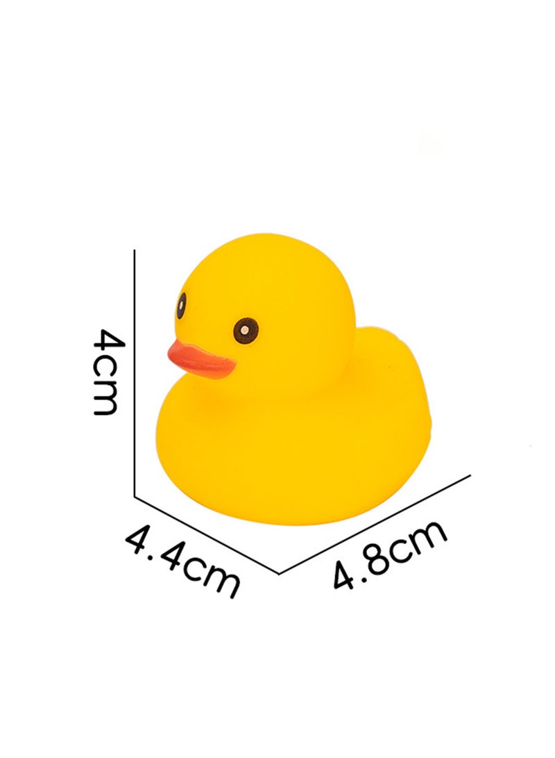 20Pcs Yellow Ducks Bath Toys, Bathtub Floating Squeaky Duck Baby Preschool Bath Toy - Image 5