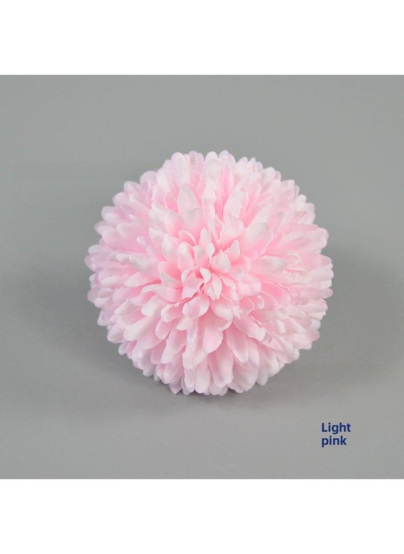Generic 1 x 5 pcs Artificial Chrysanthemum Wedding Decor Flowers Shallow powder 