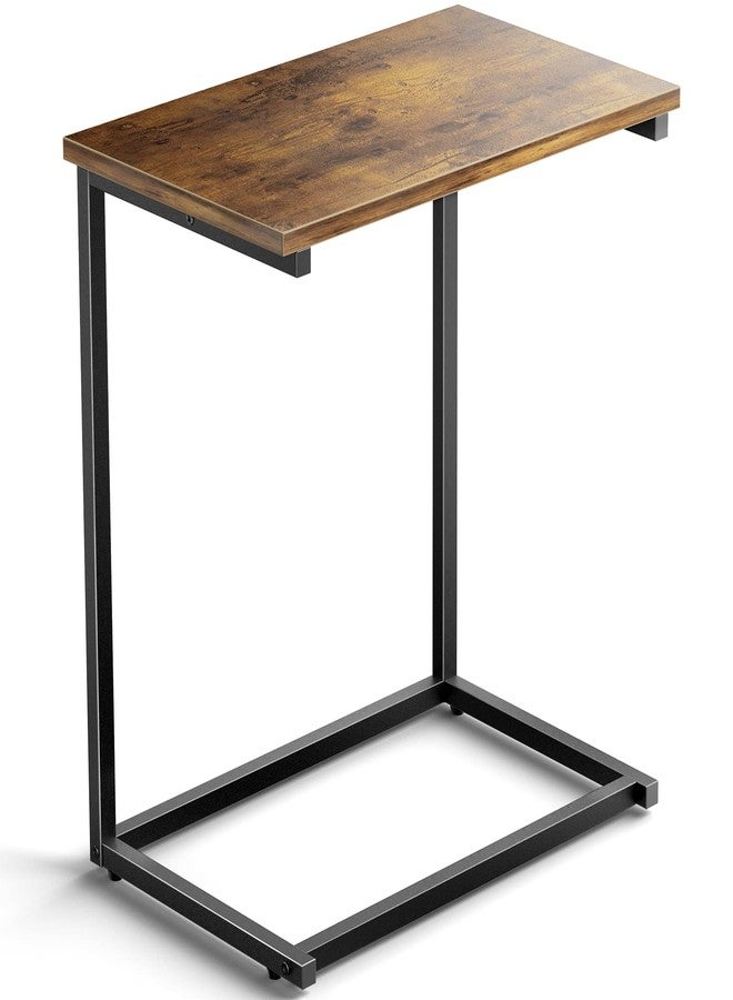 Pipishell C Shaped End Table 27 inches High, Side Table for Couch Slide Under, C Table Sofa Side End Table for Living Room - Image 1