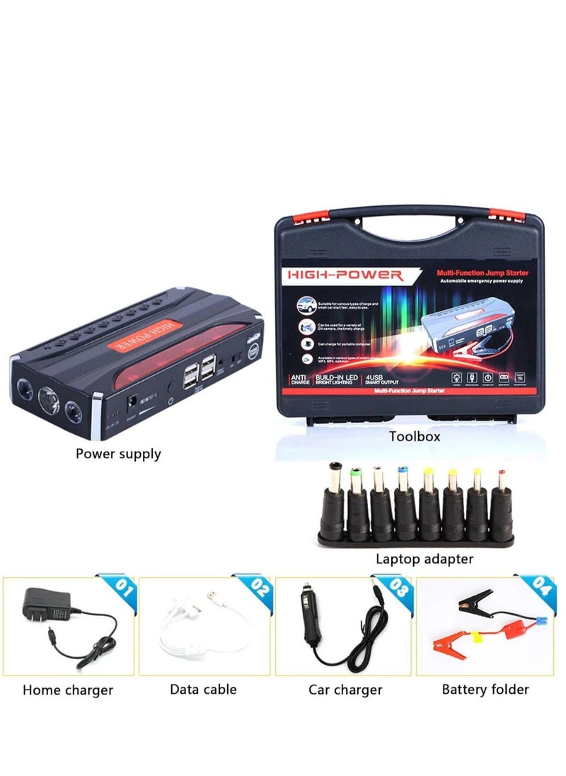 Denx Denx DX1785 portable battery with car subscription for the car with a power of 20000 mAh + multi-use air blower  - Image 1