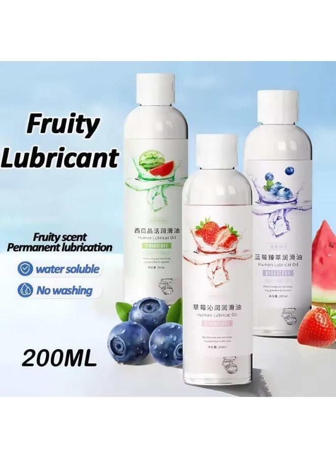 SHENGHUI Washable water-based personal lubricant, intimate long-lasting non-stick gel for couples massage with high-volume lubricant,200ml(Watermelon flavour) - Image 4