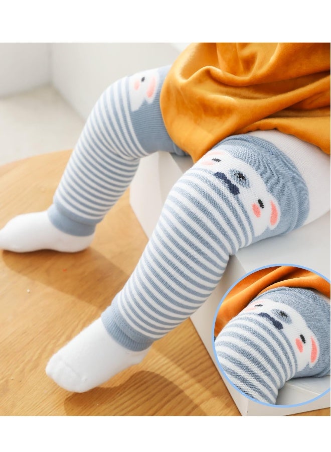 Baby Toddler Leg Warmers, 3 Pairs Stripe Unisex Legwarmers Knee Socks Knee Protector Leg Sleeves Leggings for Boys Girls Fit to 0-3 Years, One size (Cute Animal Pattern)  - Image 5