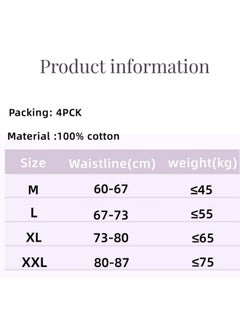 GGEROU Women Disposable Underwear, 4PCS Women Disposable Maternity Knickers After Birth Underwear for Hospital Bag, Travel Briefs, Period Pants Period Underwear Briefs  - Image 5