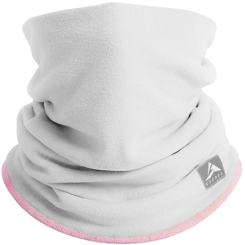GXCROR Winter Neck Warmer, Reversible Fleece Gaiter Scarf, Windproof Face Mask for Men & Women - Image 1
