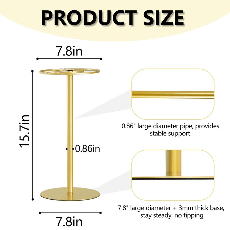 Vincidern Vincidrn 4pcs Wedding Flower Stand 15.7" Wedding Centerpiece for Tables, Gold Metal Flower Stand Vase for Table Centerpieces, Birthday Party, Event, Wedding Decorations - Image 3