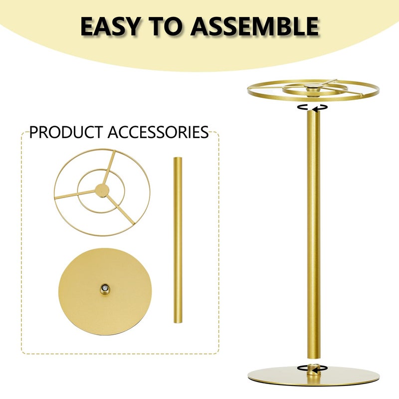 Vincidern Vincidrn 4pcs Wedding Flower Stand 15.7" Wedding Centerpiece for Tables, Gold Metal Flower Stand Vase for Table Centerpieces, Birthday Party, Event, Wedding Decorations - Image 5