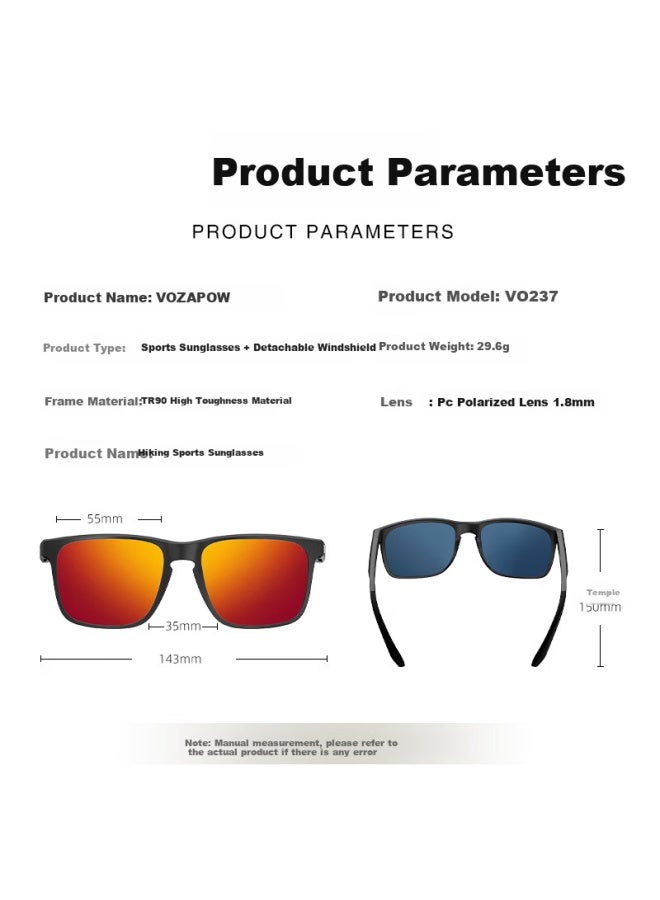 Vozapow Polarized Colorful Running Gl, Professional Marathon Goggles, Cycling And Hiking Sungl, Fashionable Sungl - Image 5