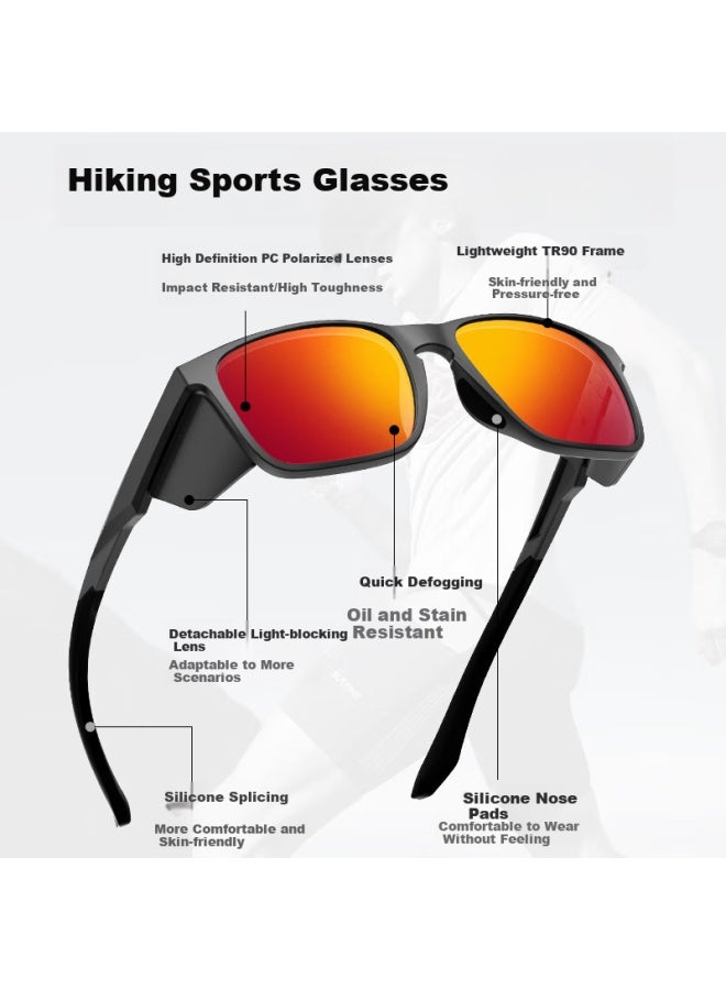 Vozapow Polarized Colorful Running Gl, Professional Marathon Goggles, Cycling And Hiking Sungl, Fashionable Sungl - Image 1
