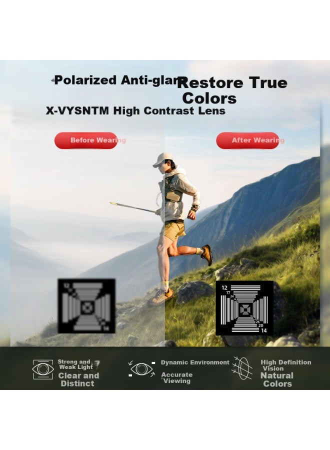 Vozapow Polarized Colorful Running Gl, Professional Marathon Goggles, Cycling And Hiking Sungl, Fashionable Sungl - Image 2