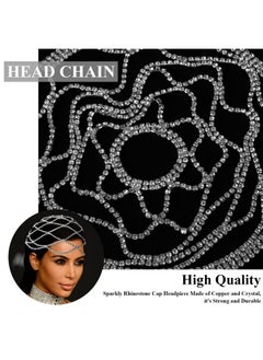 CROWN GUIDE 1920S Flapper Accessories For Women Roaring 20S Great Gatsby Headband Rhinestone Headpiece Wedding Hair Pieces For Brides Silver  - Image 3