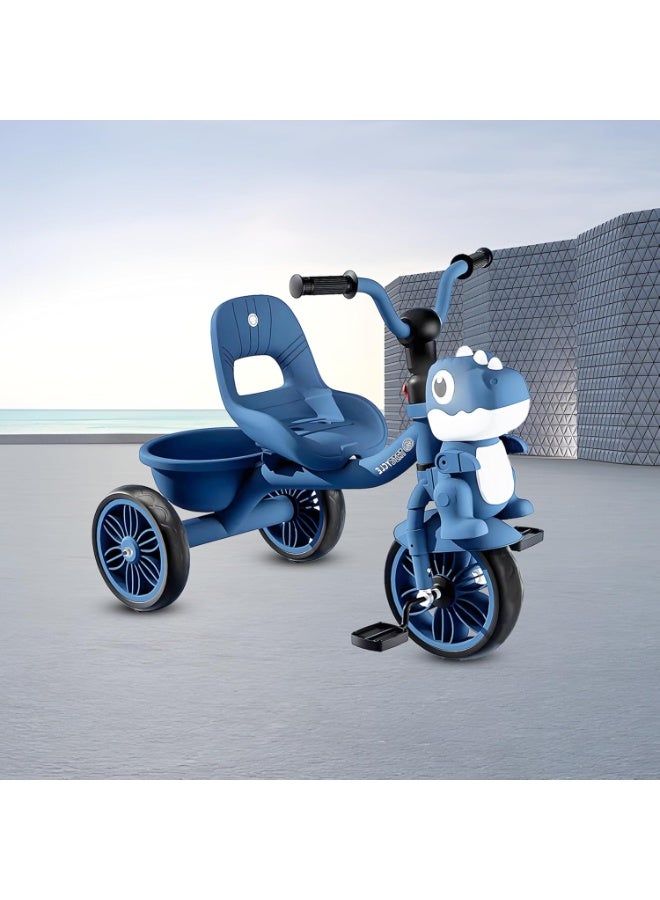DubaiGallery Toddler Toys Tricycle for Kids 2-5 Years - Balance Bike with Light & Music, Strong Steel Frame, Kids Tricycle with 3 Wheels & Back Storage Basket - Perfect Ride-On Toy for Boys & Girls  - Image 4