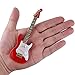Dselvgvu Wooden Miniature Electric Guitar with Stand and Case Mini Musical Instrument Electric Guitar Replica Collectible Figurines Model Home Decoration Display Ornament Red 549x176x048 - Image 4