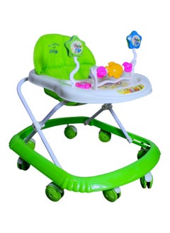 Rally Foldable Soft Cushioned Seat Baby Walker - Green  - Image 1