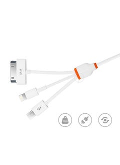 وبو كيبل شحن سريع 3 في 1 بطول 1 متر-قطعتين  - Image 3