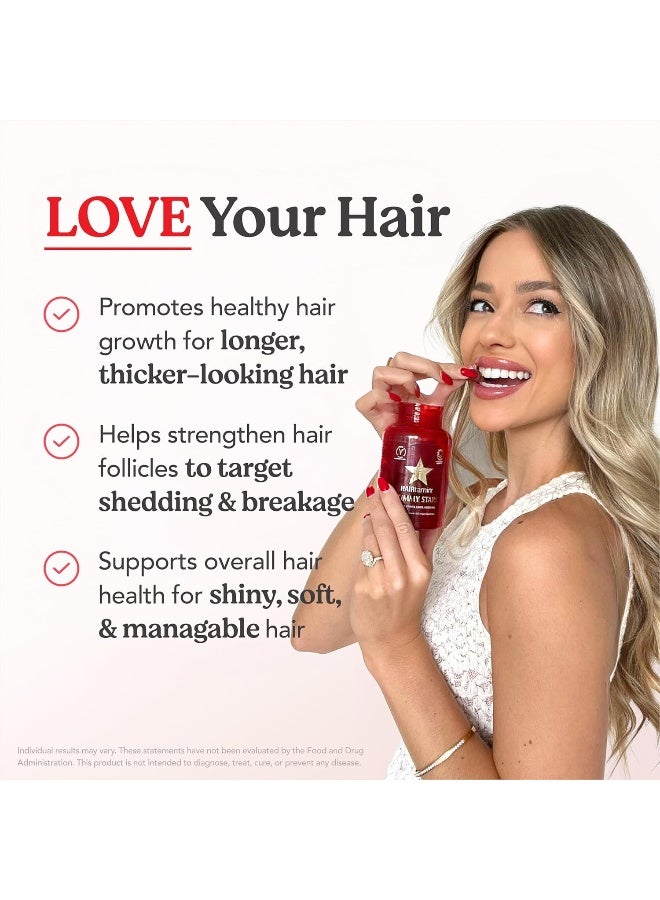 HAIRTAMIN Vegan Gummy Stars Hair Vitamins for Women - Image 3