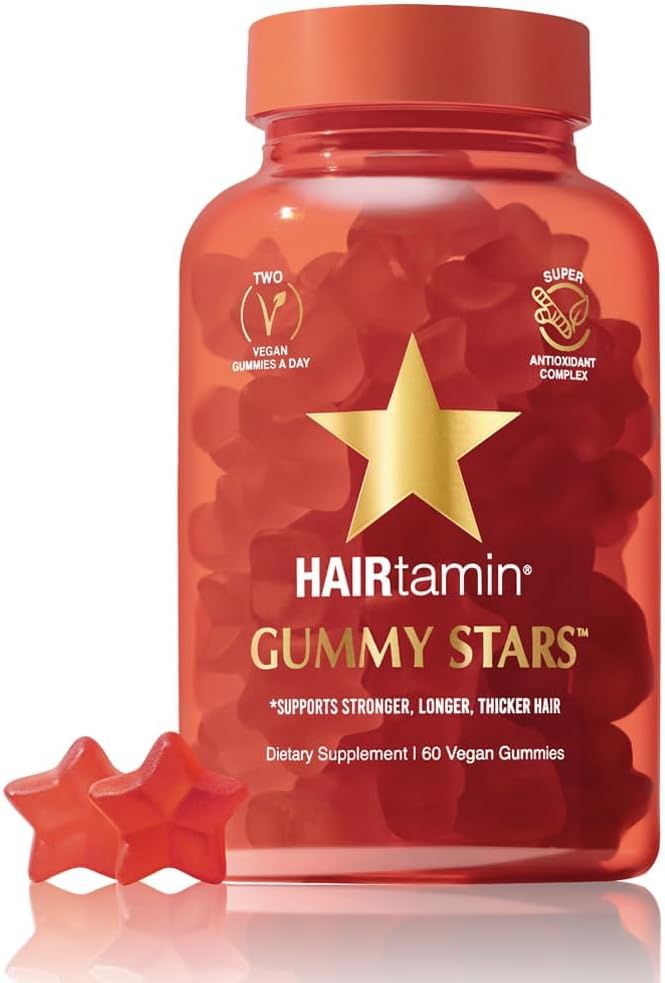 HAIRTAMIN Vegan Gummy Stars Hair Vitamins for Women - Image 1