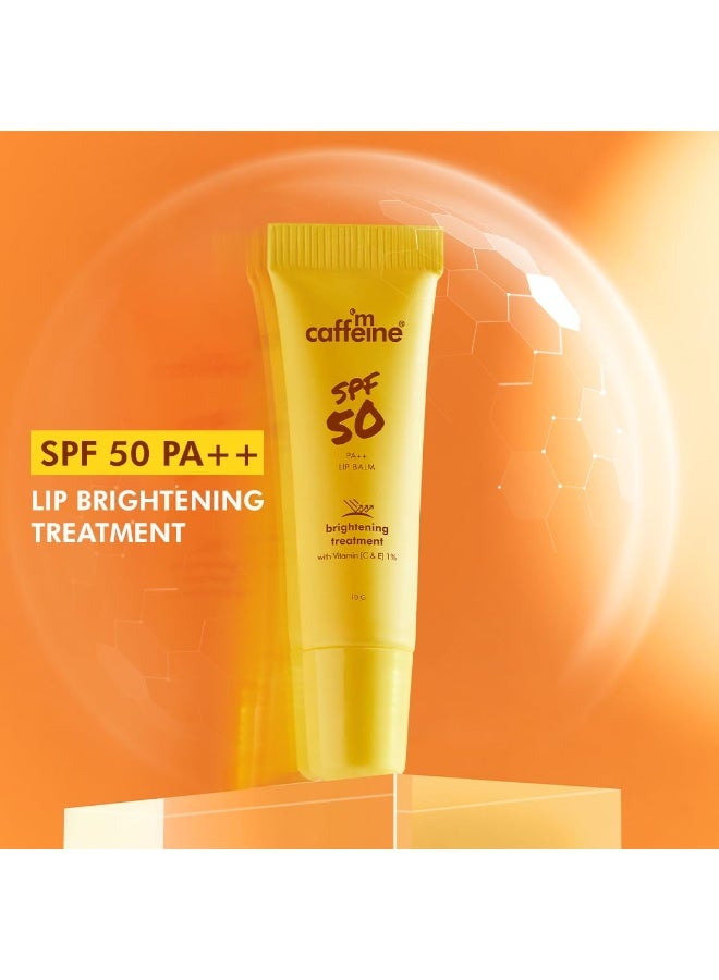 إم كافيين مرطب شفاه إم كافيين بعامل حماية من الشمس ٥٠ PA++ | يُفتّح الشفاه، يُقلّل التصبغات، ويُوحّد لونها | ترطيب يدوم ٢٤ ساعة | فيتامين هـ وفيتامين ج، ببتيدات، وزبدة الكاكاو | مرطب شفاه بعامل حماية من الشمس ٥٠++ للرجال والنساء - ١٠ غرام - Image 3