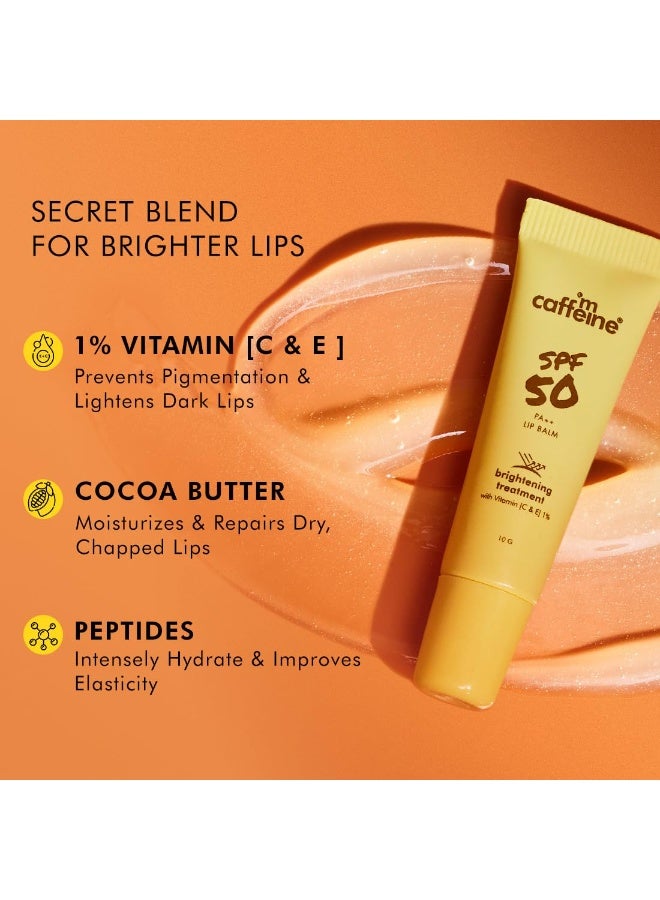 إم كافيين مرطب شفاه إم كافيين بعامل حماية من الشمس ٥٠ PA++ | يُفتّح الشفاه، يُقلّل التصبغات، ويُوحّد لونها | ترطيب يدوم ٢٤ ساعة | فيتامين هـ وفيتامين ج، ببتيدات، وزبدة الكاكاو | مرطب شفاه بعامل حماية من الشمس ٥٠++ للرجال والنساء - ١٠ غرام - Image 5
