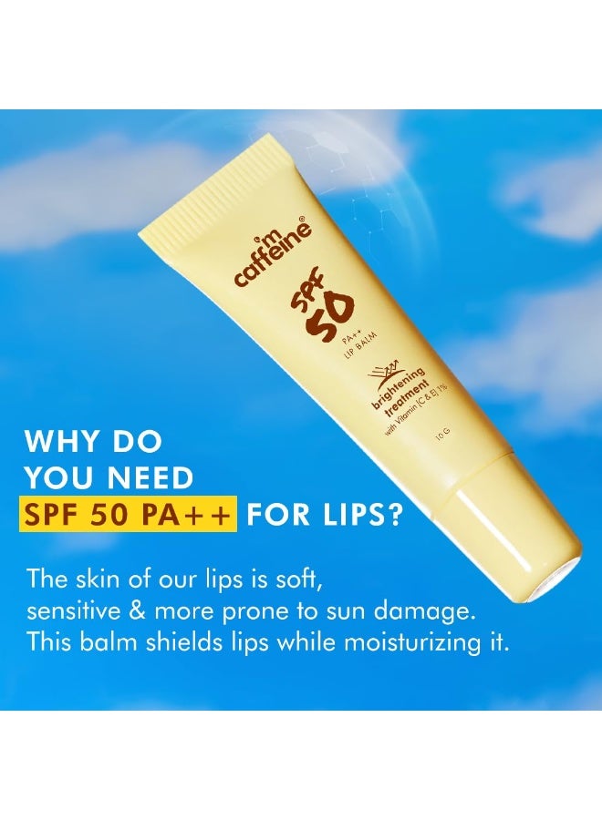إم كافيين مرطب شفاه إم كافيين بعامل حماية من الشمس ٥٠ PA++ | يُفتّح الشفاه، يُقلّل التصبغات، ويُوحّد لونها | ترطيب يدوم ٢٤ ساعة | فيتامين هـ وفيتامين ج، ببتيدات، وزبدة الكاكاو | مرطب شفاه بعامل حماية من الشمس ٥٠++ للرجال والنساء - ١٠ غرام - Image 4