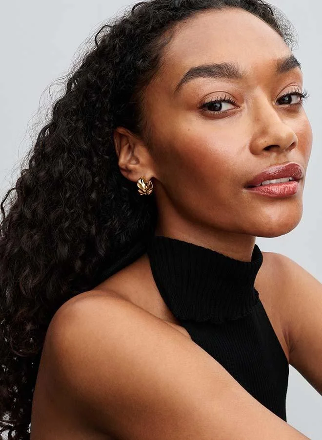 باندورا أقراط دائرية متموجة