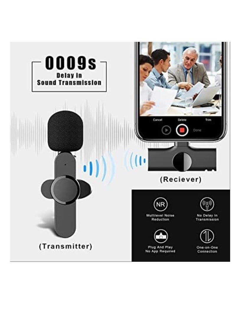 ELTRAZONE 2 in 1 iphone or type-c Wireless Lavalier Microphone For IPhone, Plug Play, Portable Audio Video Recording Mic for Youtube, Live Stream, Vlog, Interview, Laptops PC  - Image 4