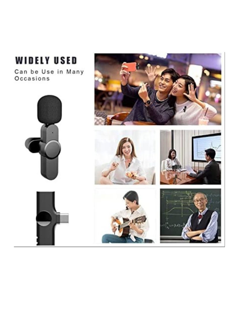 ELTRAZONE 2 in 1 iphone or type-c Wireless Lavalier Microphone For IPhone, Plug Play, Portable Audio Video Recording Mic for Youtube, Live Stream, Vlog, Interview, Laptops PC  - Image 2