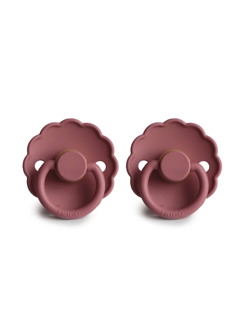 FRIGG Daisy Latex Baby Pacifier 0-6Ms 2-Pack Cedar - S1