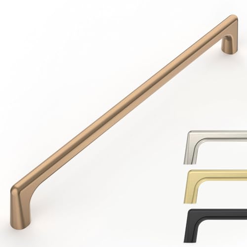 9BUILD 10 Pack Champagne Bronze Cabinet Pulls 88 Inch Kitchen Cabinet Handles Cabinet Hardware Kitchen Handles for Cabinets Cupboard Handles Dresser Pulls Drawer Handle - Image 1