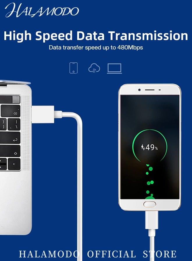 هالامودو كابل USB C 6.6 قدم كابل USB C 5A سريع الشحن فائق الشحن السريع 5A كابل USB من النوع C شاحن سلكي فائق الشحن السريع من النوع C لسامسونج جالاكسي A10e A15 A15 A25 A54 A51 A50، S24 S23 S23 S22 S21 S20 S20 S10 S10E S9، Note 20 10 9، Moto G G9 G8 - Image 5