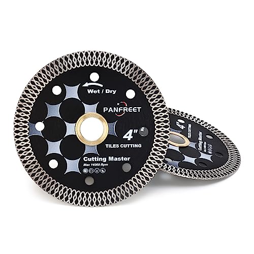 Panfreet 2Pcs/Lot 4" Tile Diamond Blade Super Thin Diamond Porcelain Blade Cutting for Porcelain Ceramic Granite Marble Tiles - Image 2