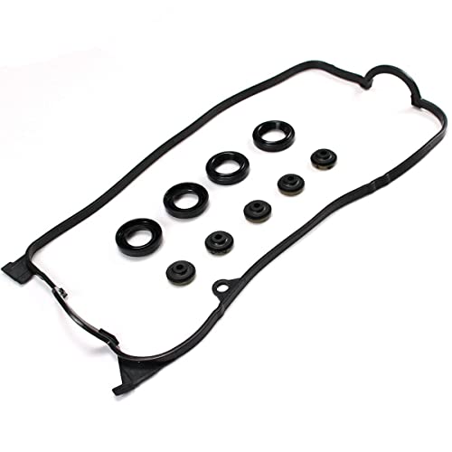 AUCERAMIC VS50606R Valve Cover Gasket Set Kit Fit 2001-2005 for Honda Civic EX HX GX DX LX 1.7L SOHC D17A1 D17A2 D17A6 D17A7 - Image 4