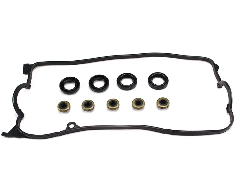 AUCERAMIC VS50606R Valve Cover Gasket Set Kit Fit 2001-2005 for Honda Civic EX HX GX DX LX 1.7L SOHC D17A1 D17A2 D17A6 D17A7 - Image 1