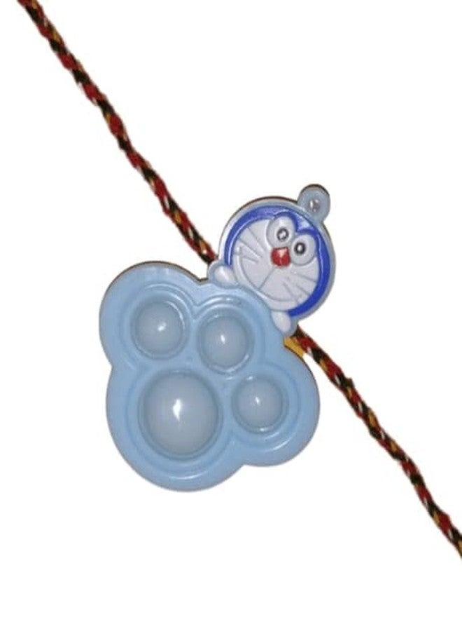 Rakhi For Kid Brother Doremon Pop Itfrom Sister Rakshasutra Man Fashionable Bracelet Scooter 3D - Image 1