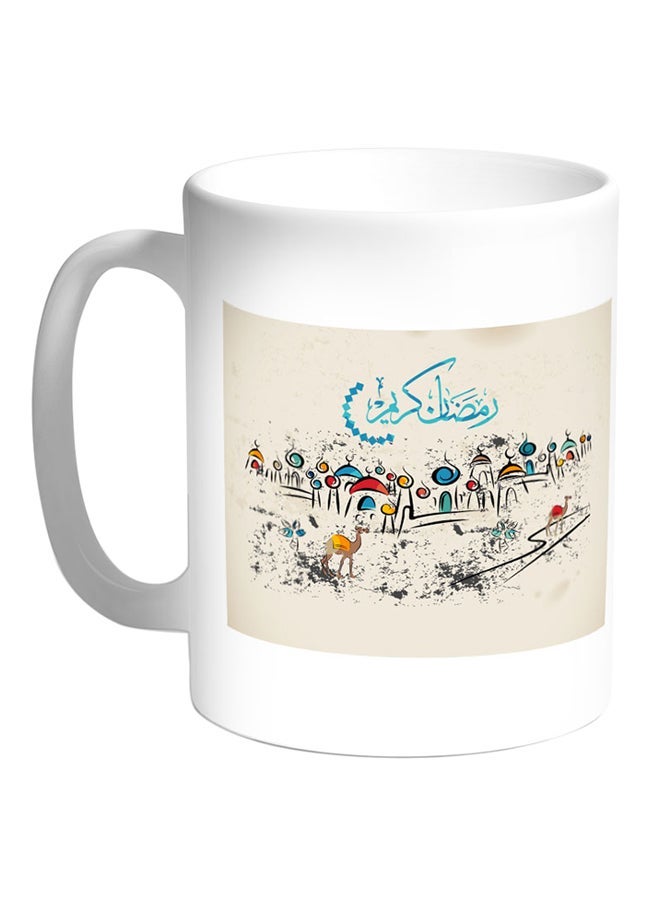 RYN Ramadan Kareem Printed Coffee Mug Multicolour 11ounce