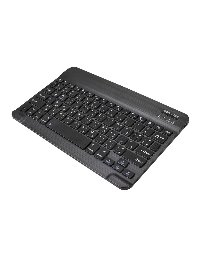 Arabic Bluetooth Keyboard,Ultra-thin Wireless Rechargeable Keyboard,Universal Use for iPhone/iPad Air/iPad Pro/iPad Mini/Mac,Windows,PCs  - Image 1