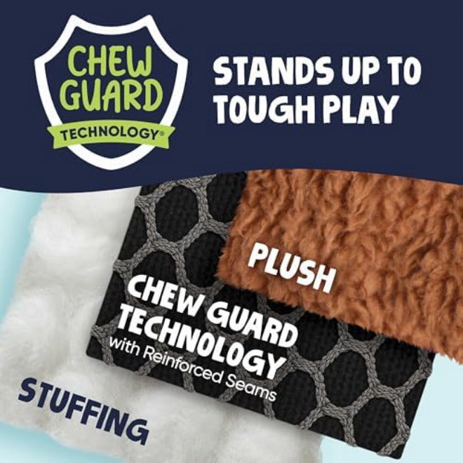 goDog Just for Me Flying Pig Checkers with Chew Guard Technology Tough Plush Dog Toy, Pink, Small - Image 4