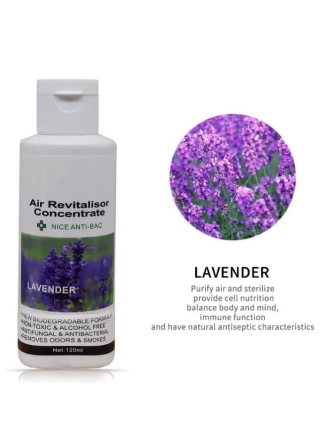 120ml Lavender Air Revitalisor Concentrate Drops Antibacterial Humidifier and Purifier Oil - Image 1